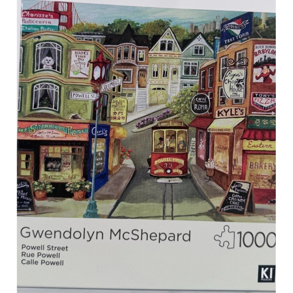 1000 Pieces Gwendolyn McShepard Jigsaw Puzzle Powell Street San Francisco